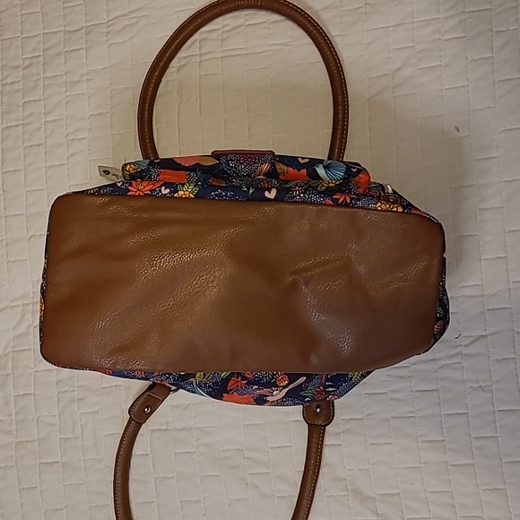 EUC🌟LILY BLOOM Kathryn Navy Floral Boho Purse Handbag - Picture 5 of 9